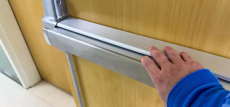 Installing a Push Bar on a Door Centreville
